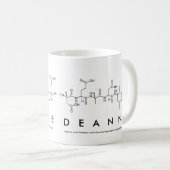 Tasse de nom de peptide de Deanne (Devant droit)