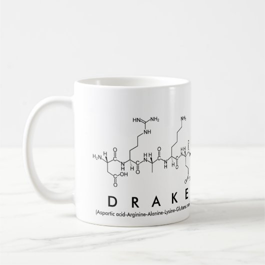Tasse de nom de peptide de Drake (Gauche)