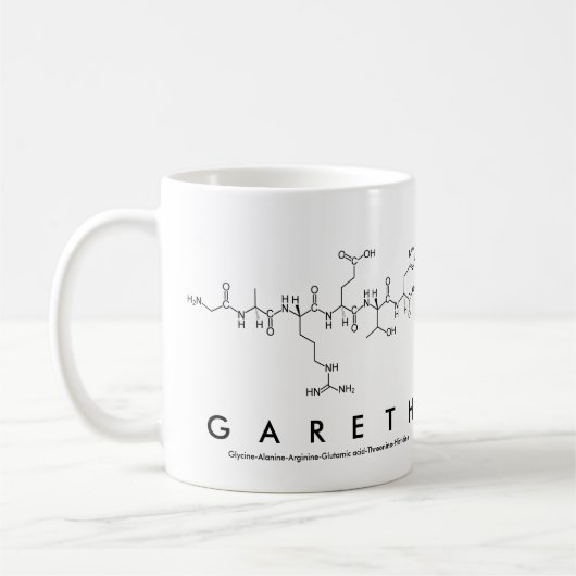 Tasse de nom de peptide de Gareth (Gauche)