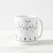 Tasse de nom de peptide de Garfield (Devant droit)