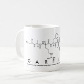 Tasse de nom de peptide de Garfield (Devant gauche)