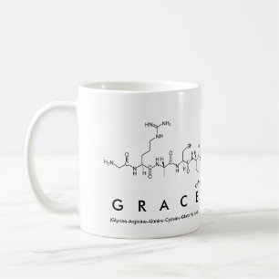 Tasse de nom de peptide de grâce