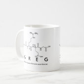 Tasse de nom de peptide de Greg (Devant gauche)