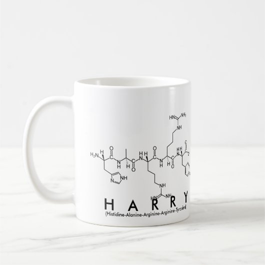 Tasse de nom de peptide de Harry (Gauche)