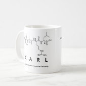 Tasse de nom de peptide de Karl (Devant gauche)