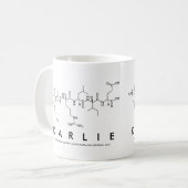 Tasse de nom de peptide de Karlie (Devant gauche)