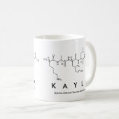 Tasse de nom de peptide de Kayla (Devant droit)
