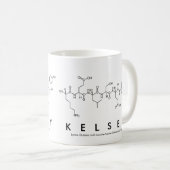 Tasse de nom de peptide de Kelsey (Devant droit)