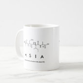 Tasse de nom de peptide de l'Asie (Devant gauche)