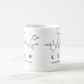 Tasse de nom de peptide de Leah (Centre)