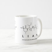 Tasse de nom de peptide de Liam (Devant droit)