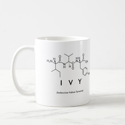 Tasse de nom de peptide de lierre (Gauche)