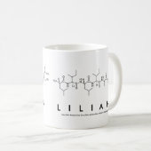 Tasse de nom de peptide de Lilian (Devant droit)