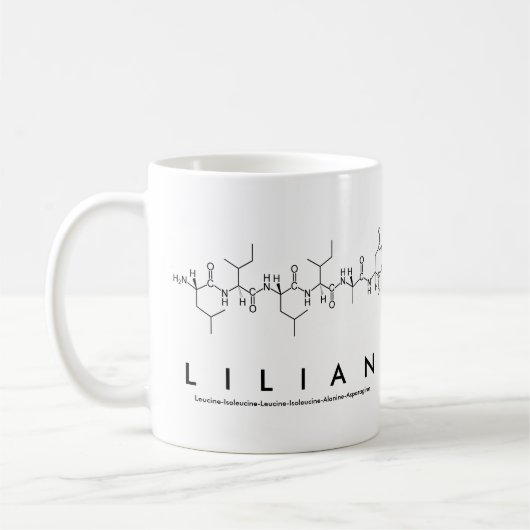 Tasse de nom de peptide de Lilian (Gauche)
