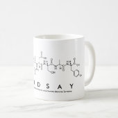 Tasse de nom de peptide de Lindsay (Devant droit)