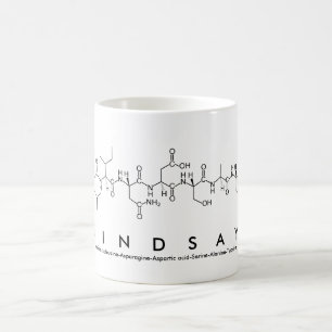 Tasse de nom de peptide de Lindsay