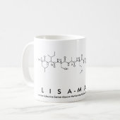 Tasse de nom de peptide de Lisa-Marie (Devant gauche)