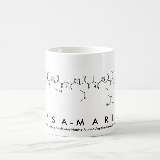 Tasse de nom de peptide de Lisa-Marie (Centre)