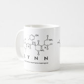 Tasse de nom de peptide de Lynn (Devant gauche)