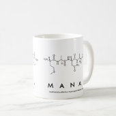 Tasse de nom de peptide de Manal (Devant droit)