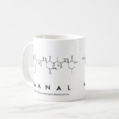 Tasse de nom de peptide de Manal (Devant gauche)