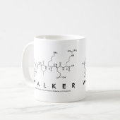 Tasse de nom de peptide de marcheur (Devant gauche)