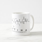 Tasse de nom de peptide de Martina (Devant droit)