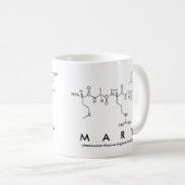 Tasse de nom de peptide de Mary (Devant droit)