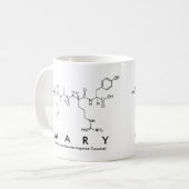 Tasse de nom de peptide de Mary (Devant gauche)