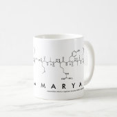Tasse de nom de peptide de Maryam (Devant droit)