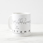 Tasse de nom de peptide de Maryam (Devant gauche)