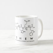 Tasse de nom de peptide de Matthew (Devant droit)