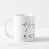 Tasse de nom de peptide de Matthew (Gauche)