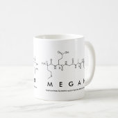 Tasse de nom de peptide de Megan (Devant droit)