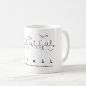 Tasse de nom de peptide de Michael (Devant droit)