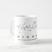 Tasse de nom de peptide de Michael (Devant gauche)