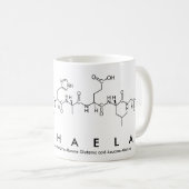 Tasse de nom de peptide de Michaela (Devant droit)