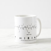 Tasse de nom de peptide de Miriam (Devant droit)