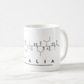 Tasse de nom de peptide de Natalia (Devant droit)
