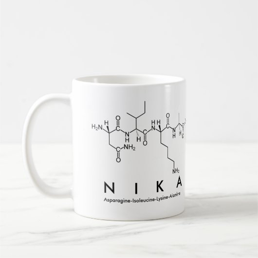 Tasse de nom de peptide de Nika (Gauche)