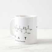Tasse de nom de peptide de Pat (Devant gauche)