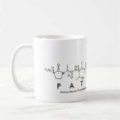 Tasse de nom de peptide de Patricia (Gauche)