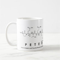 Tasse de nom de peptide de Peter