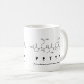 Tasse de nom de peptide de Petya (Devant droit)