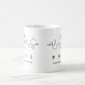 Tasse de nom de peptide de Phil (Centre)