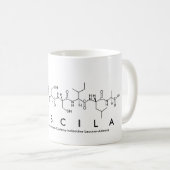Tasse de nom de peptide de Priscila (Devant droit)
