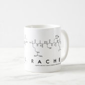 Tasse de nom de peptide de Rachel (Devant droit)