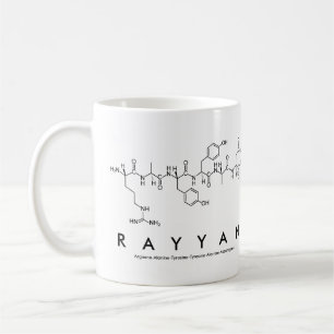 Tasse de nom de peptide de Rayyan