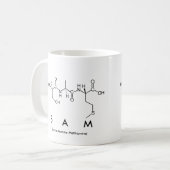 Tasse de nom de peptide de Sam (Devant gauche)