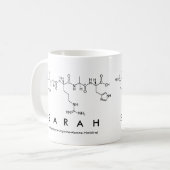Tasse de nom de peptide de Sarah (Devant gauche)